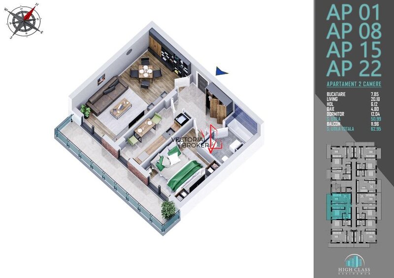 Titan, new, bloc 2024, 3 camere decomandat, terasa, parcare.