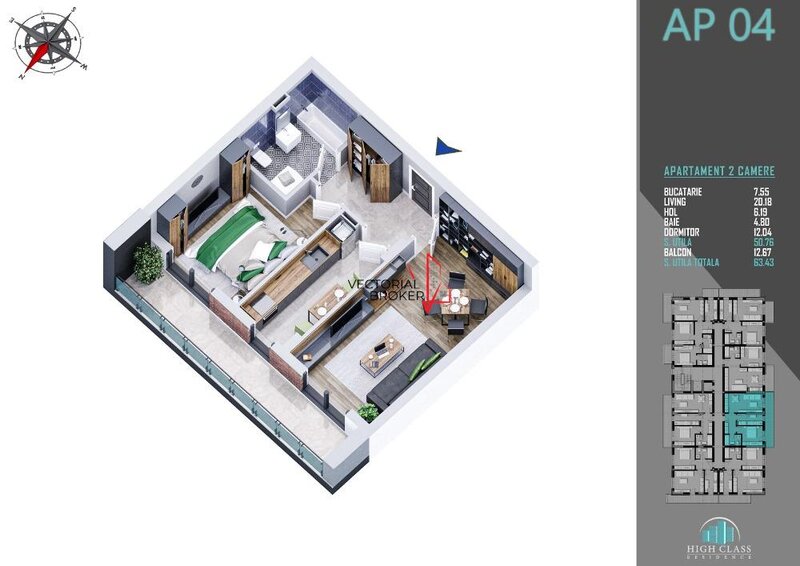 Titan, new, bloc 2024, 3 camere decomandat, terasa, parcare.